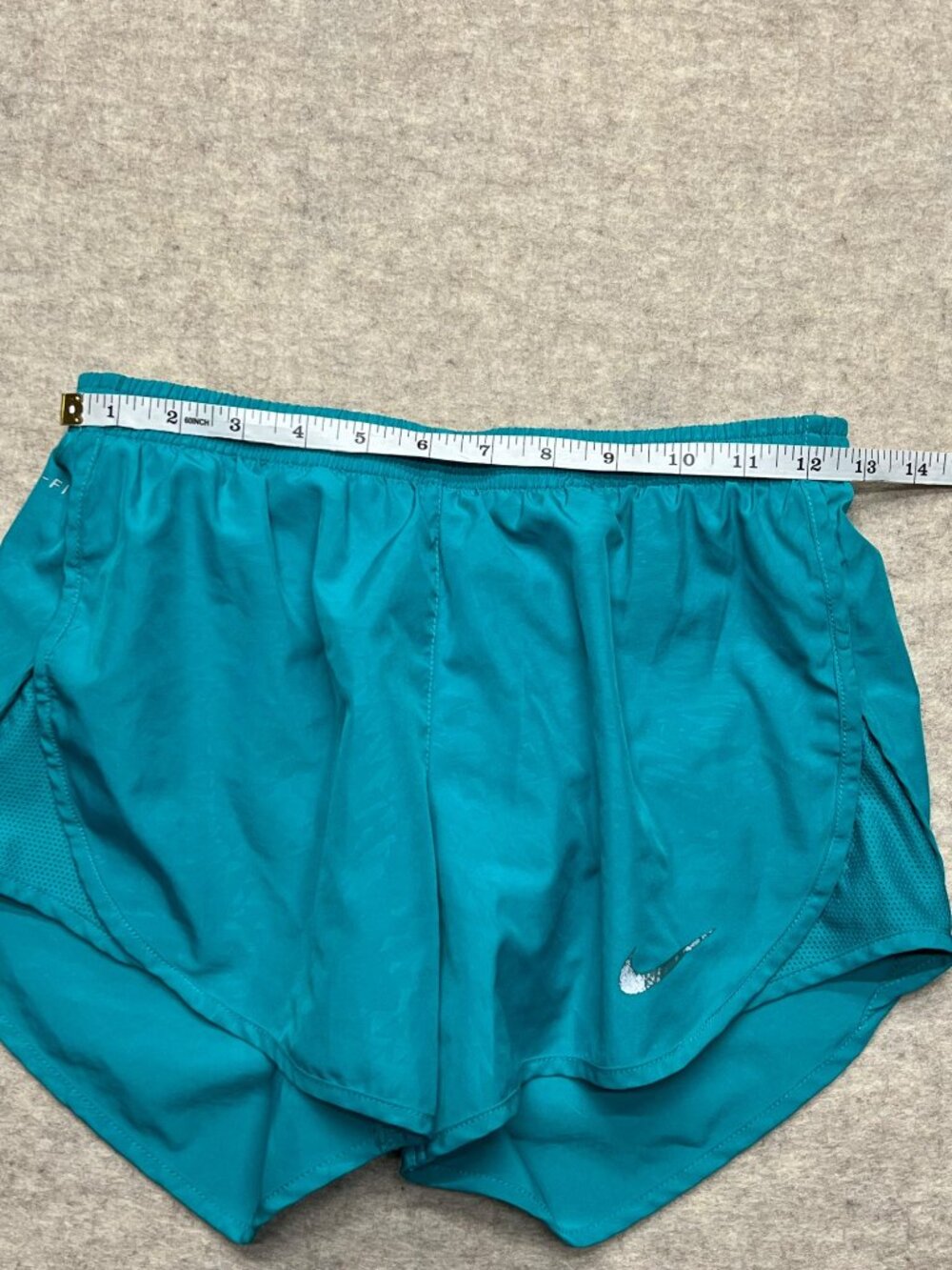 Nike Dri-Fit Teal Green Lined Nike Running Athletic Activewear Shorts Size XS - Picture 8 of 10